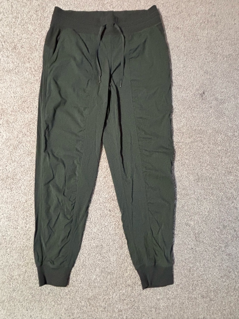 Lululemon Olive Green Drawstring Jogger Pants